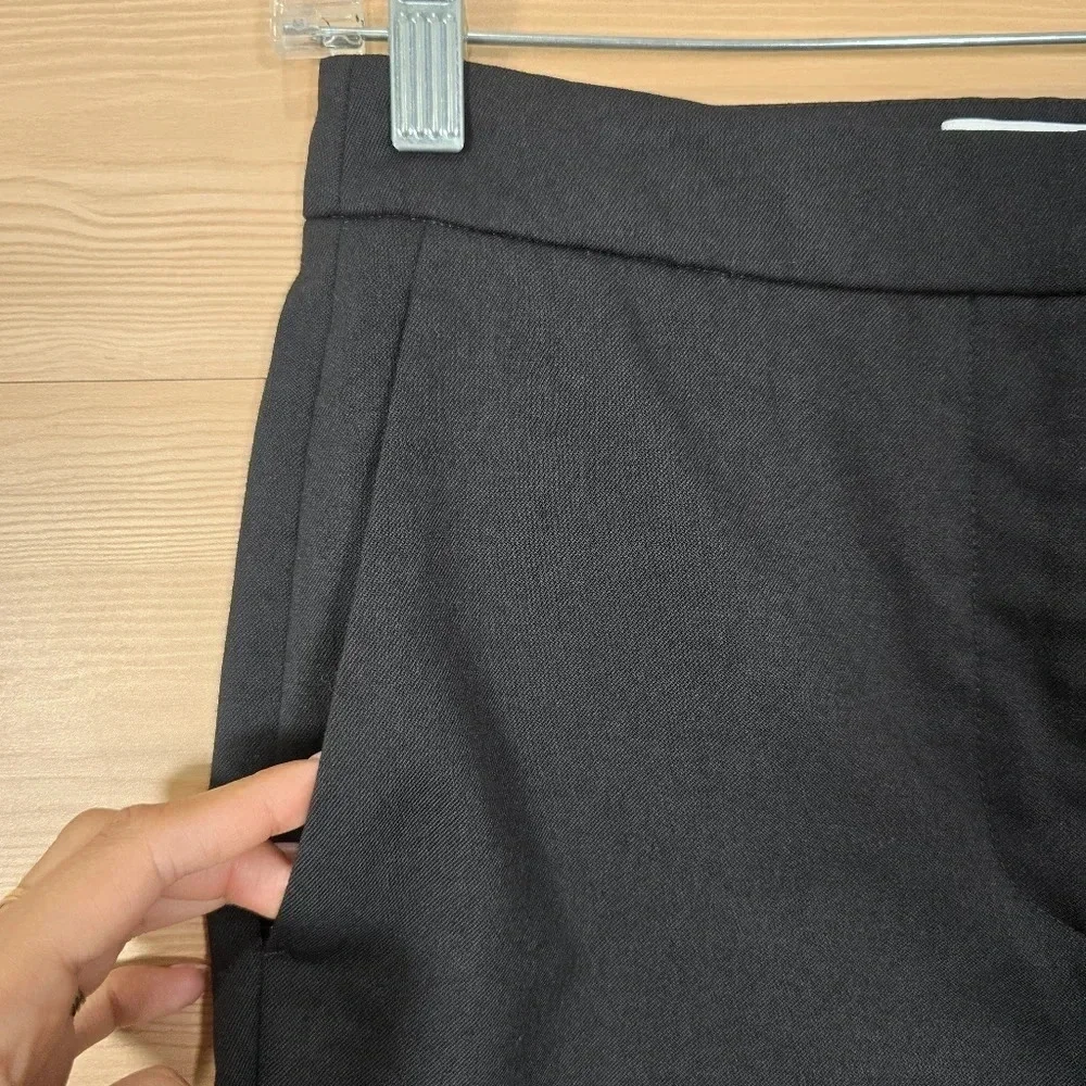 Sandro Paris‎ Womens Wool Blend Trouser Straight Leg Pants Black Size FR 36 US 6